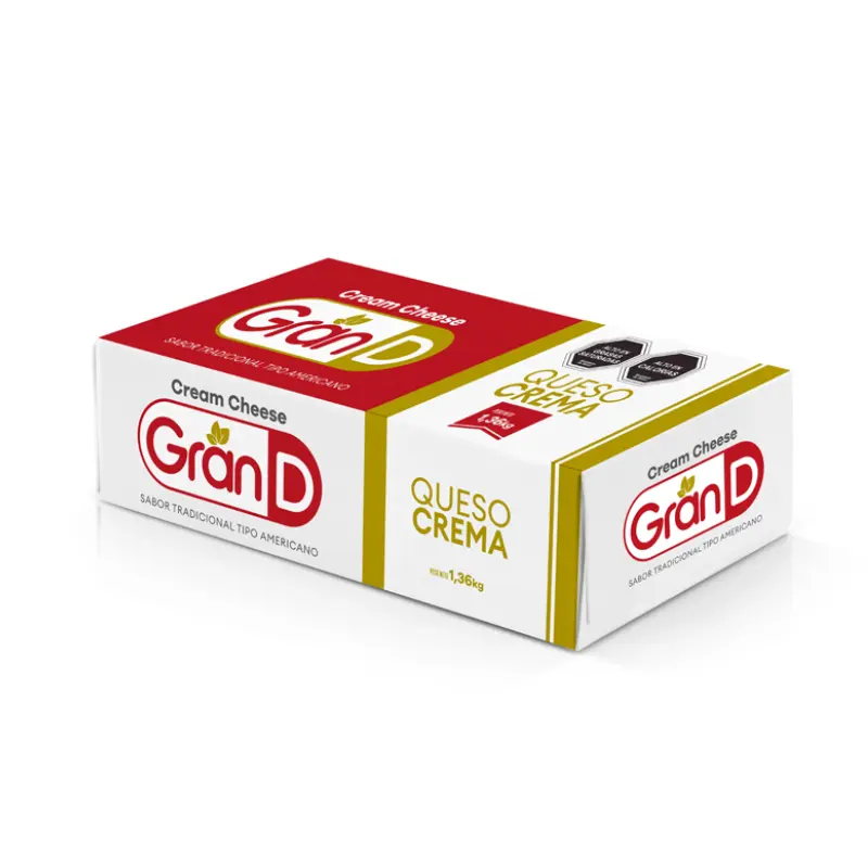 Gran D - Queso Crema Barras 1,36 Kg
